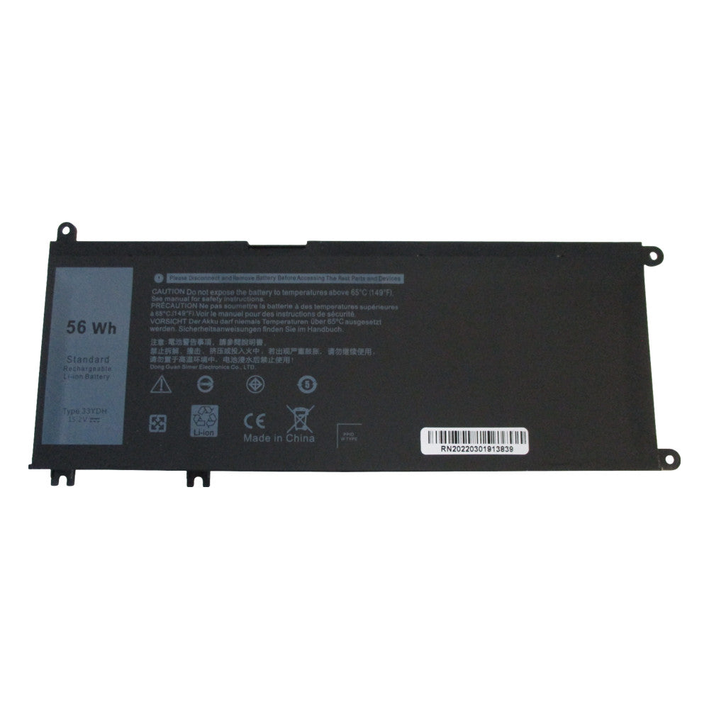 Laptop Battery for Dell 33YDH 99NF2 PVHT1 W7NKD 7FHHV 15.2V 56Wh