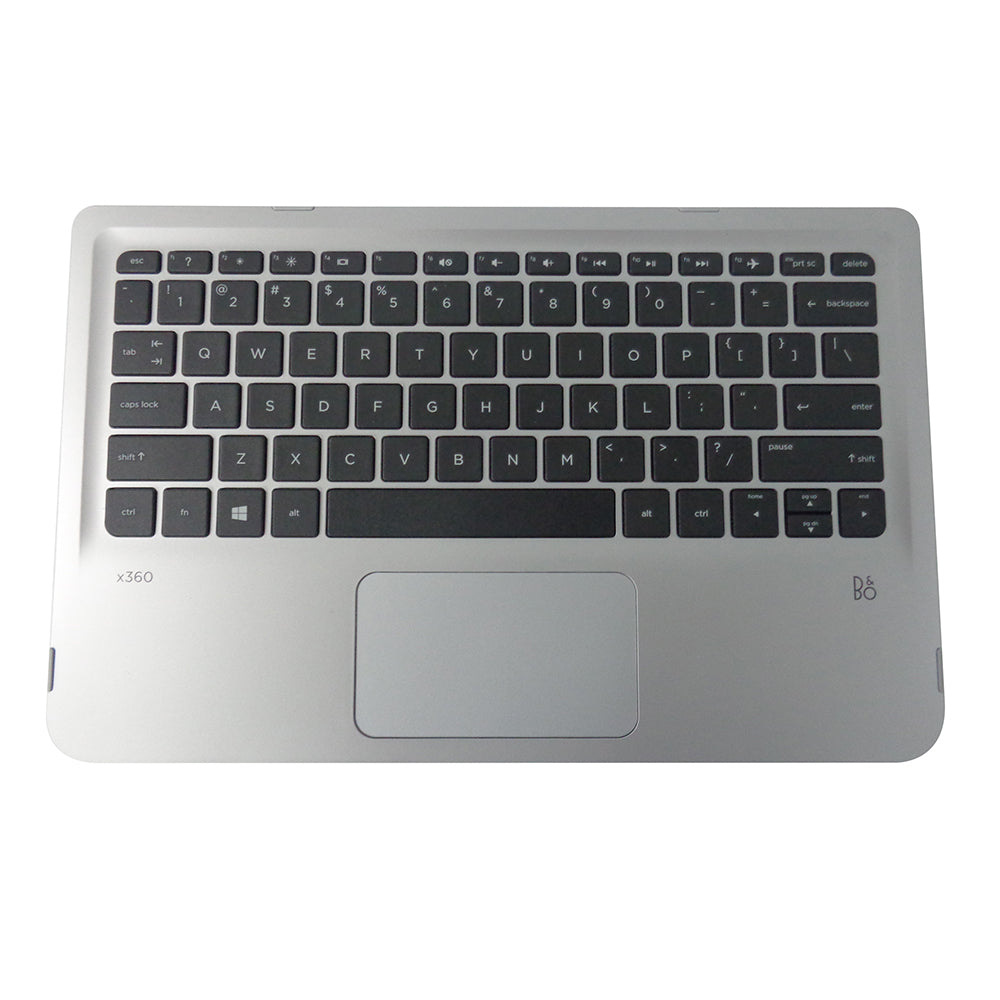 HP X360 310 G2 Silver Palmrest w/ Keyboard & Touchpad 824136-001