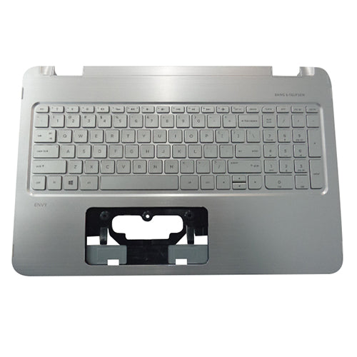 Genuine HP ENVY X360 15-U 15T-U Silver Palmrest w/ Keyboard 830194-001
