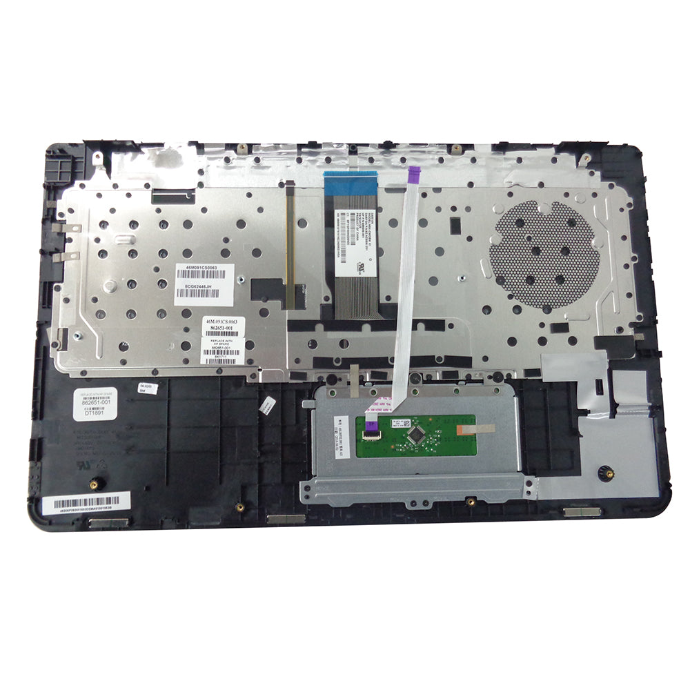 HP Pavilion X360 15-BK Palmrest w/ Keyboard & Touchpad 862651-001