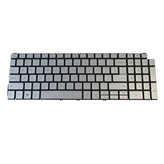 Silver Backlit Keyboard for Dell Inspiron 5501 5502 5508 5509 5584