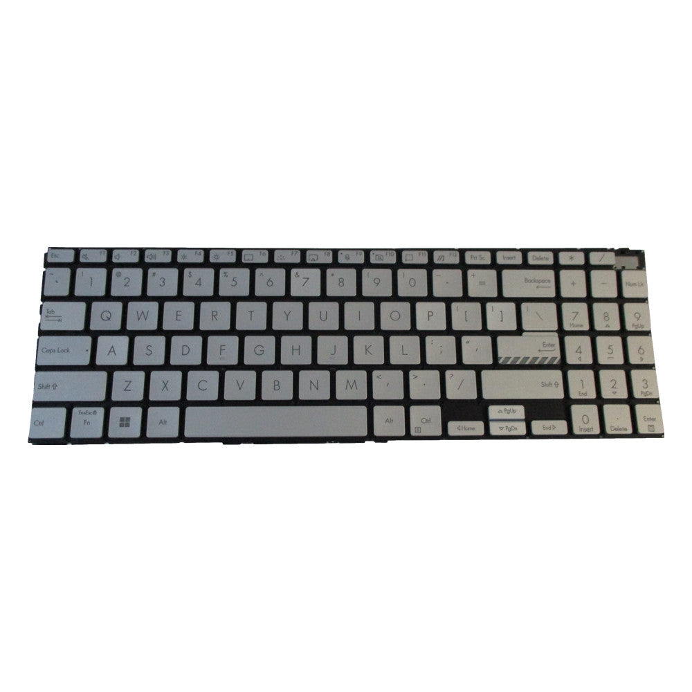 Silver Backlit Keyboard For Asus VivoBook Pro 15 OLED M3500 Laptops