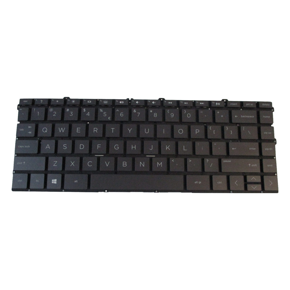 Black Non-Backlit Keyboard for HP Spectre 13-AW Laptops