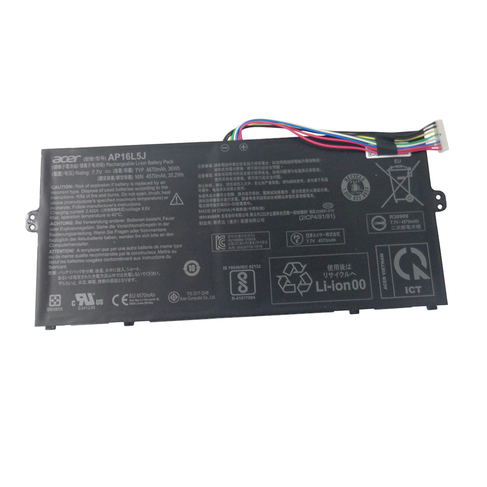 Acer AP16L5J KT.00205.002 Replacement Battery 7.7V 4670mAh 36Wh