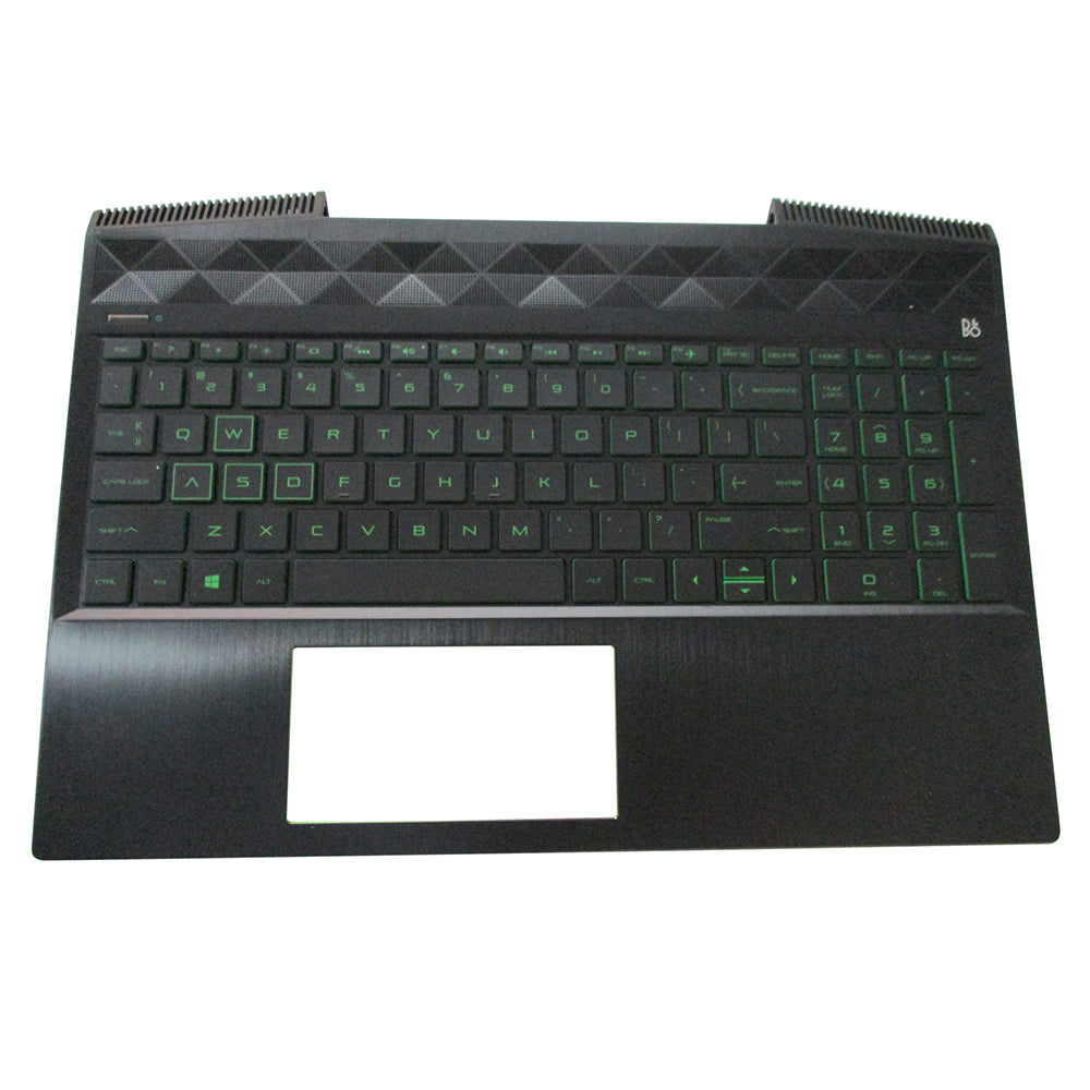 HP Pavilion 15-CX 15T-CX Palmrest w/ Green Backlit Keyboard L20671-001