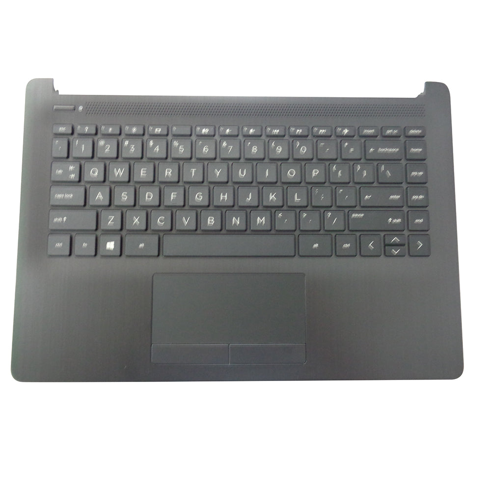 HP 14-CK 14-CM Smoke Gray Palmrest w/ Keyboard & Touchpad L23491-001