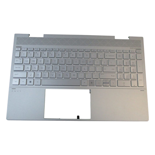 HP Envy 15-ED 15M-ED 15T-ED Silver Palmrest w/ Backlit Keyboard