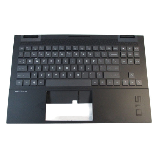 HP Omen 15-EN 15Z-EN Palmrest w/ White Backlit Keyboard M00666-001