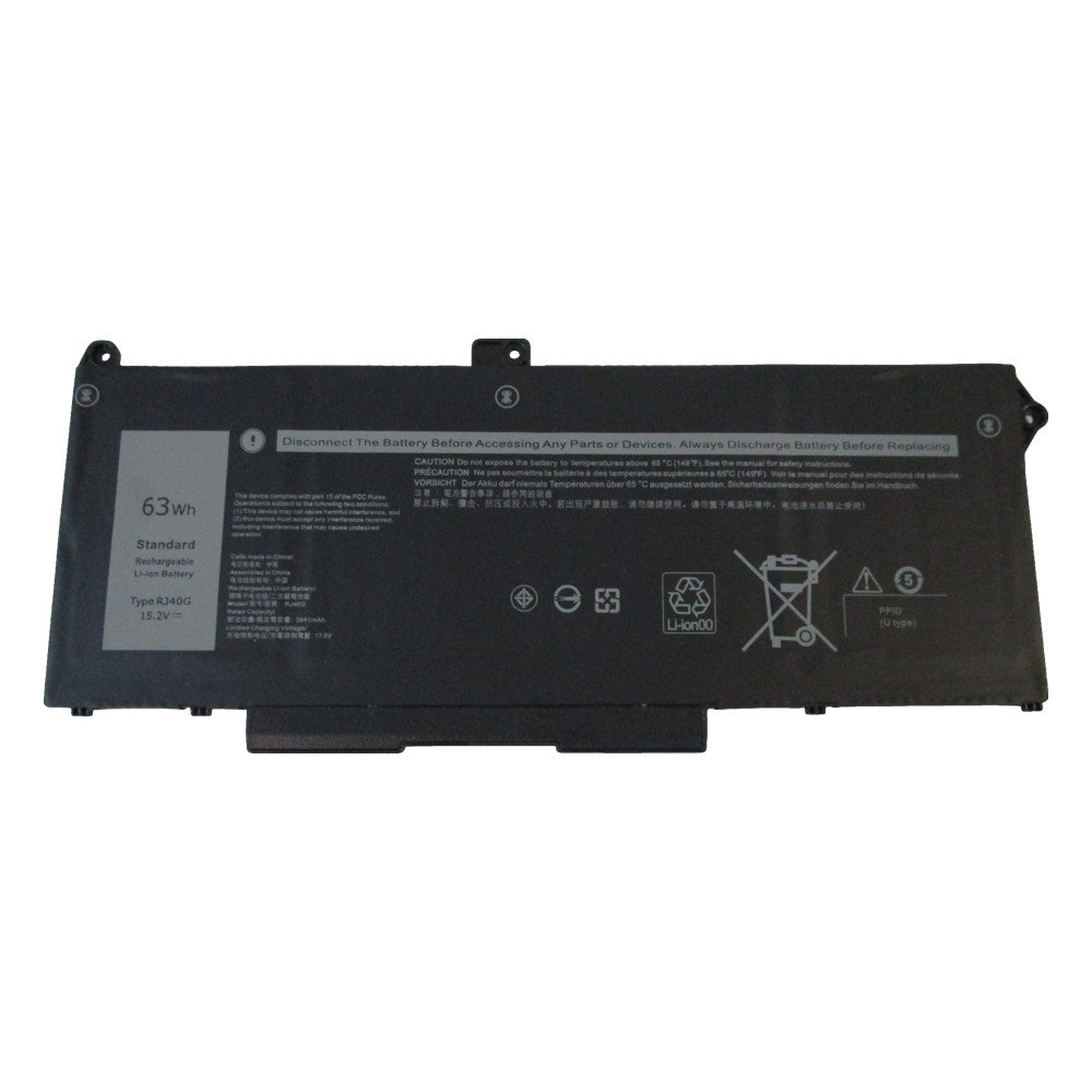 Battery for Dell Latitude 5420 5520 Precision 3560 15.2V 63Wh RJ40G