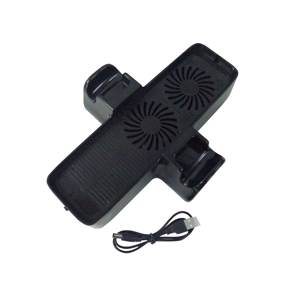 USB Powered Dual Cooling Fan Base Stand for Microsoft XBOX 360 Slim