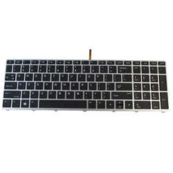 HP ProBook 450 G5 455 G5 470 G5 Backlit Keyboard w/ Silver Frame