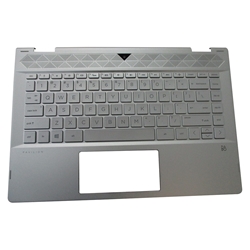 HP Pavilion 14-CD 14T-CD 14M-CD Silver Palmrest w/ Backlit Keyboard L22408-001