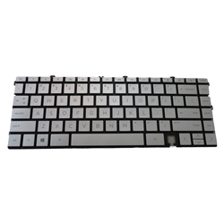 Silver Backlit Keyboard for HP Envy 13-BA Laptops - US Version