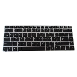 Backlit Keyboard for HP EliteBook Folio 9470 9470M 9480 9480M Laptops No Pointer