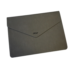 Acer Laptop Tablet Gray Leather Envelope Carrying Bag NC.23811.00E