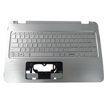 Genuine HP ENVY 15-U 15T-U Silver Palmrest & Keyboard 812879-001