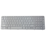 White Keyboard w/ Frame for HP Pavilion 15-E 15-N Laptops