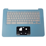 Genuine HP Chromebook 14-AK Sky Blue Palmrest & Keyboard 830879-001
