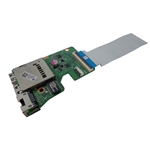 HP Pavilion 15-AB USB Network Card Reader Board w/ Cable 809038-001