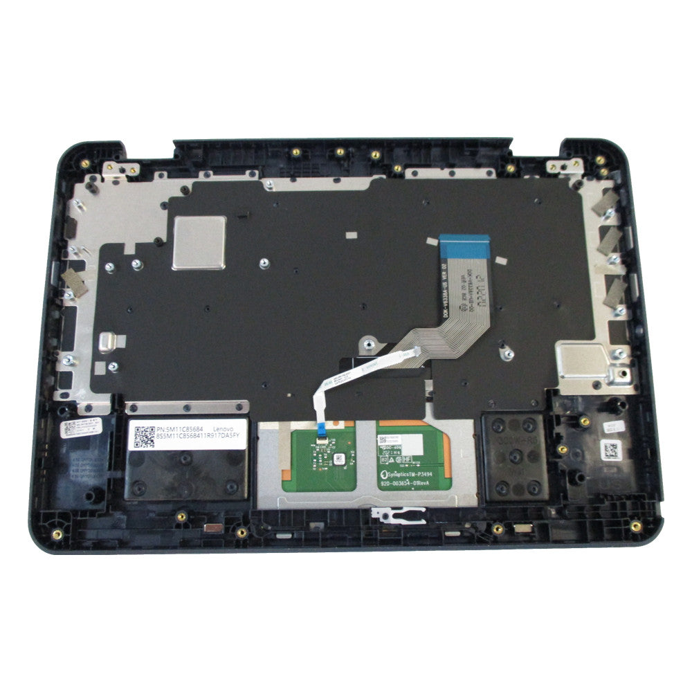 Genuine Lenovo 500e Chromebook Gen 3 Palmrest With Keyboard & Touchpad (5M11C88952) - Black