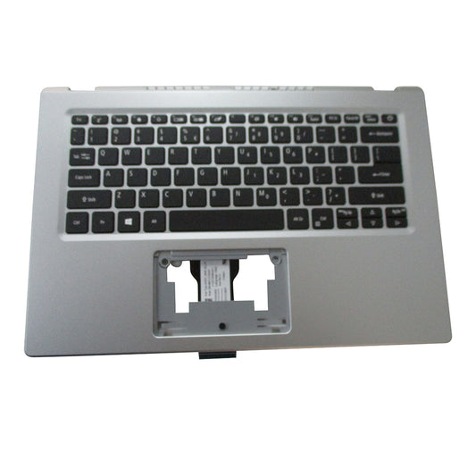 Acer Aspire A514-54 A514-54G Silver Palmrest w/ Keyboard 6B.A2KN2.001
