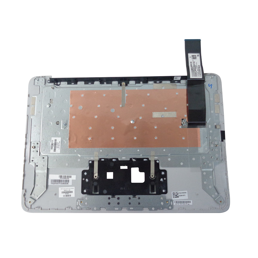 HP Chromebook 14 G4 Silver Palmrest & Keyboard 834913-001
