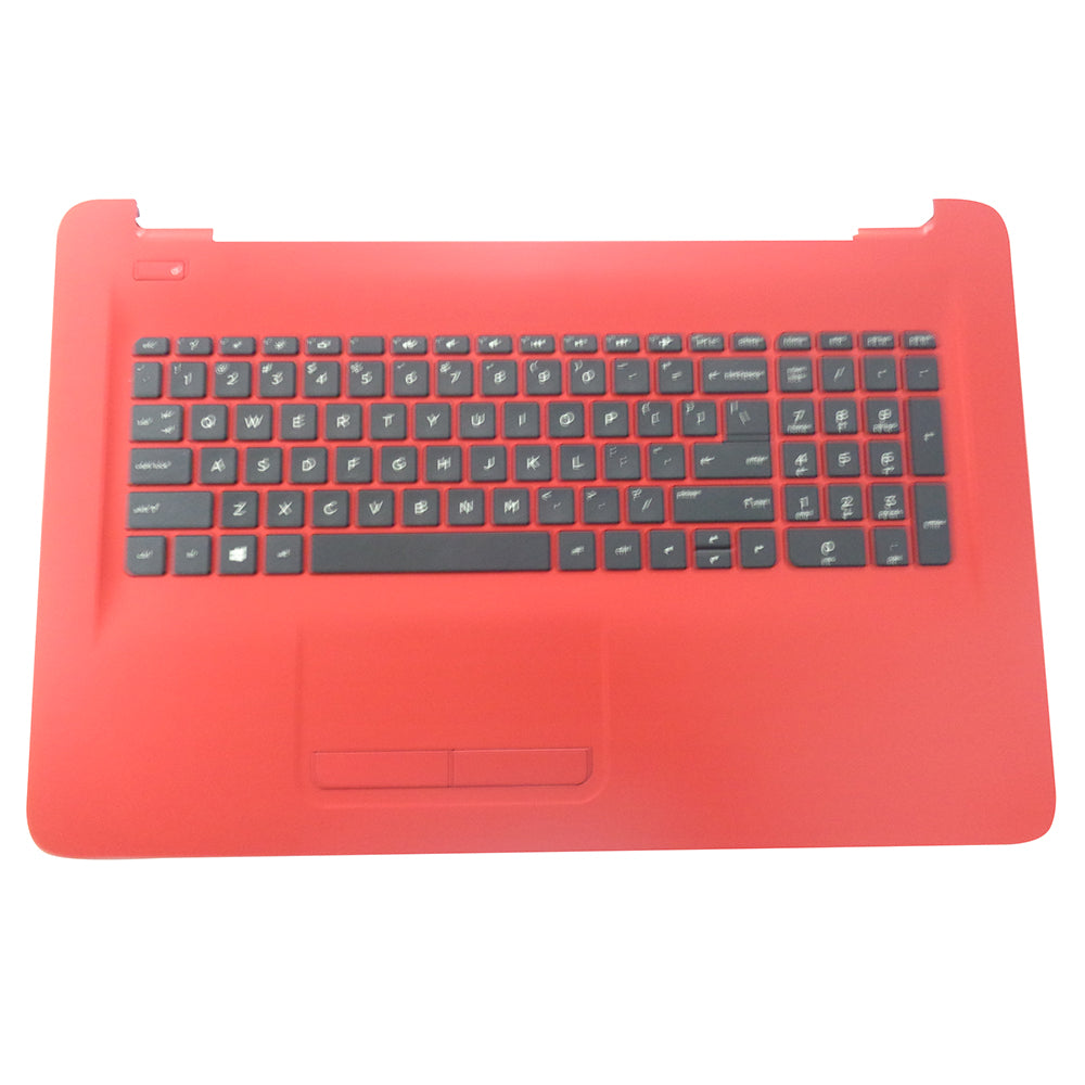 HP 17-X 17-Y Red Palmrest w/ US Keyboard & Touchpad 856757-001