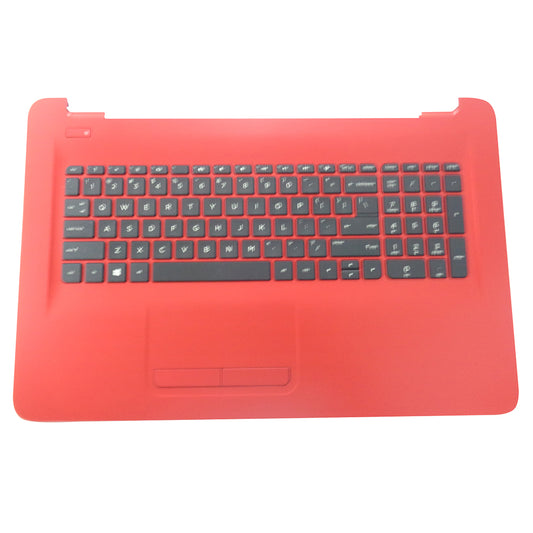 HP 17-X 17-Y Red Palmrest w/ US Keyboard & Touchpad 856757-001