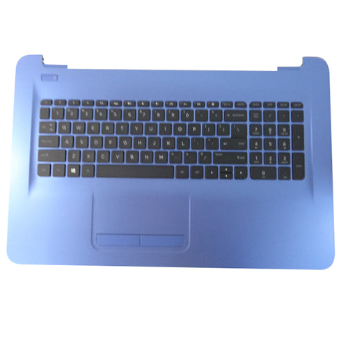 Genuine HP 17-X 17-Y Blue Palmrest w/ Keyboard & Touchpad 908057-001