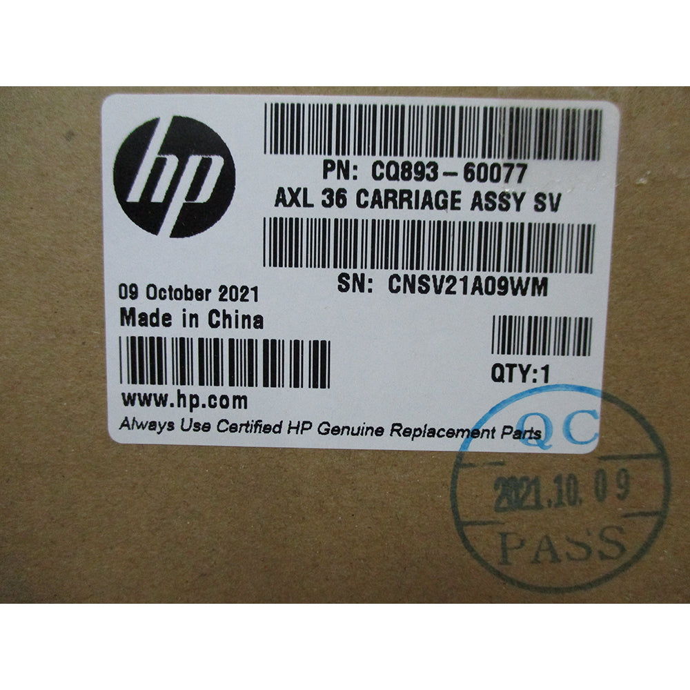 HP DesignJet T520 36" AmpXL Carriage Assembly W/B & Lube CQ893-60077