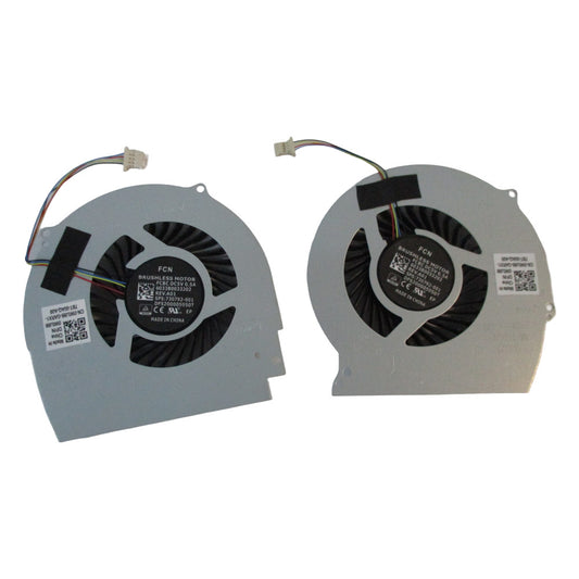 CPU & GPU Cooling Fan Set for Dell Inspiron 7566 7567 Laptops
