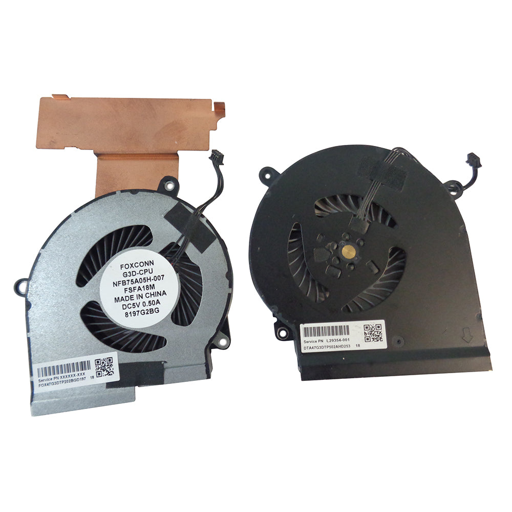 HP Omen 15-DC Laptop Cpu & GPU Fan Set L30203-001 L30204-001