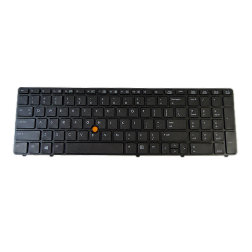 Keyboard w/ Black Frame & Pointer for HP Elitebook 8560P