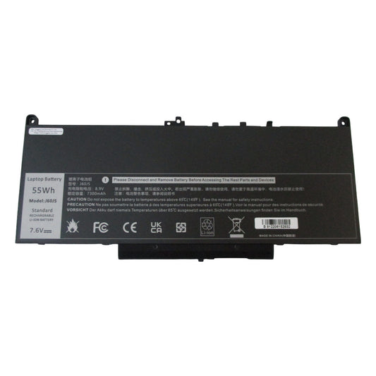 Battery for Dell Latitude E7270 E7470 Laptops 7.6V 55Wh J60J5 MC34Y