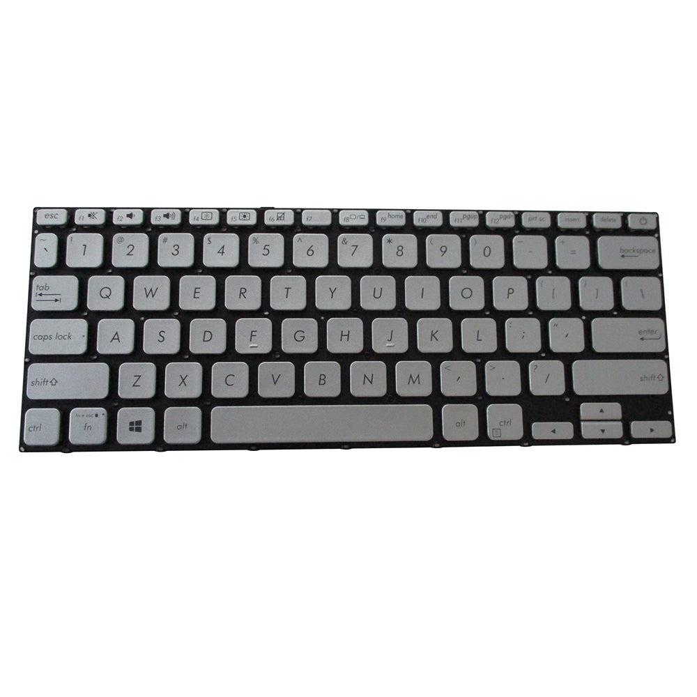 Silver Replacement Keyboard for Asus VivoBook 14 A412 Laptops