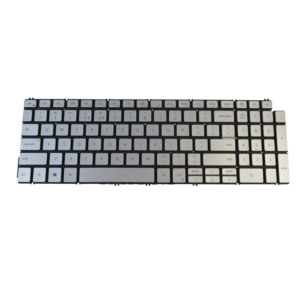 Dell Inspiron 5501 5502 5508 5509 5584 Silver Non-Backlit Keyboard