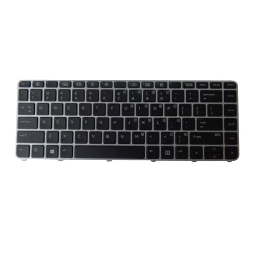 Backlit Keyboard w/ Silver Frame for HP Elitebook 1040 G3 Laptops