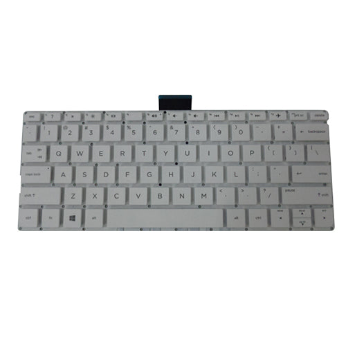 White Keyboard for HP Pavilion 11-K Laptops - No Frame