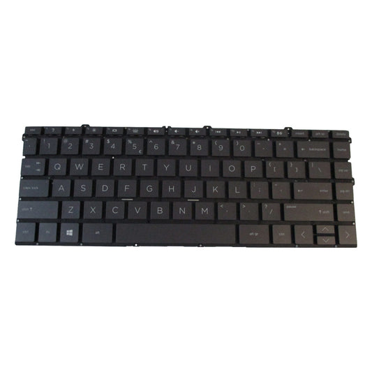 Black Non-Backlit Keyboard for HP Spectre 13-AW Laptops