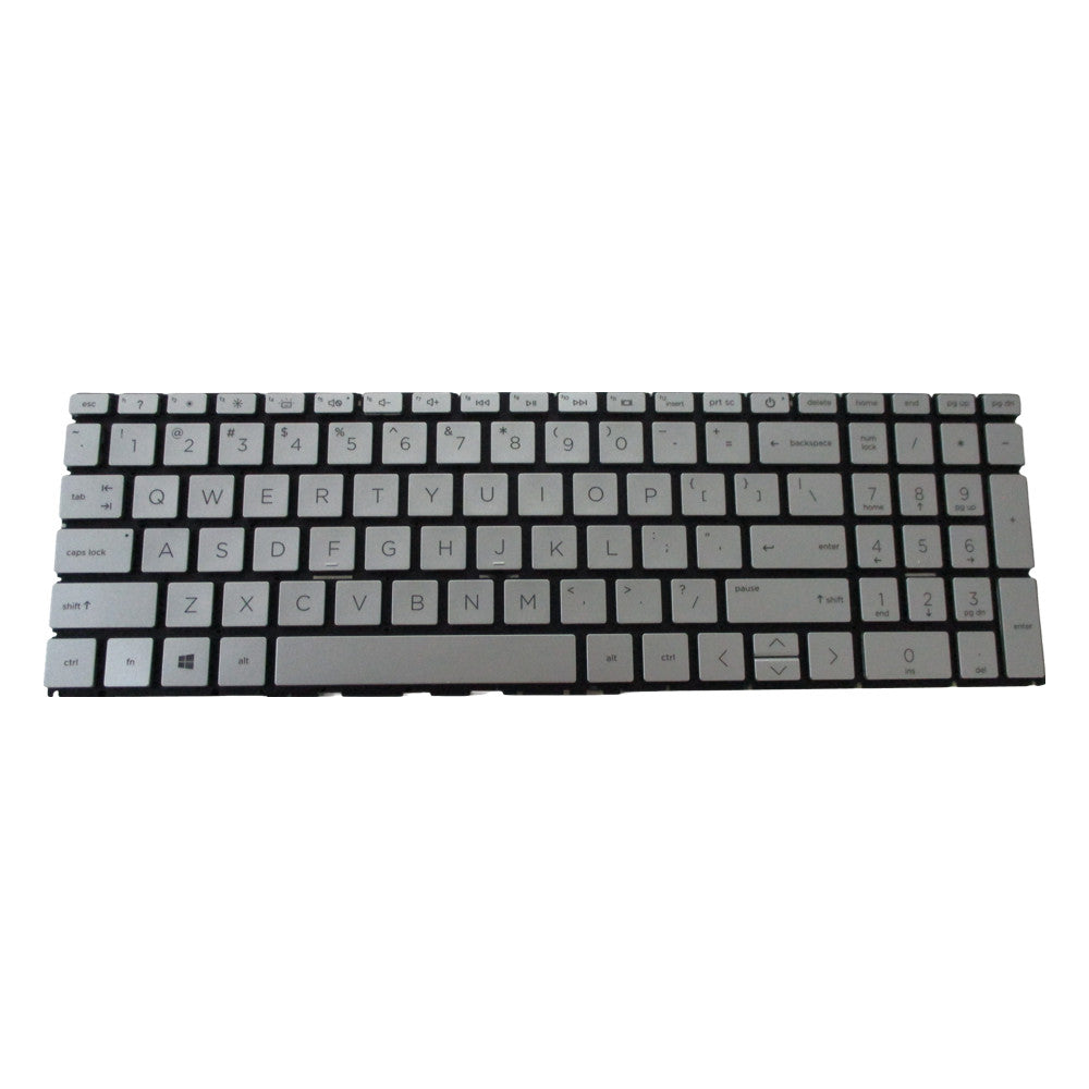 Silver Keyboard For HP Pavilion 15-EH 15Z-EH 15-EG 15T-EG Laptops