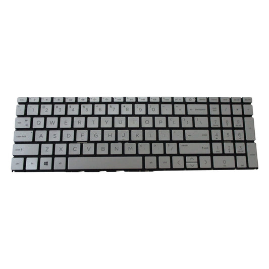 Silver Keyboard For HP Pavilion 15-EH 15Z-EH 15-EG 15T-EG Laptops