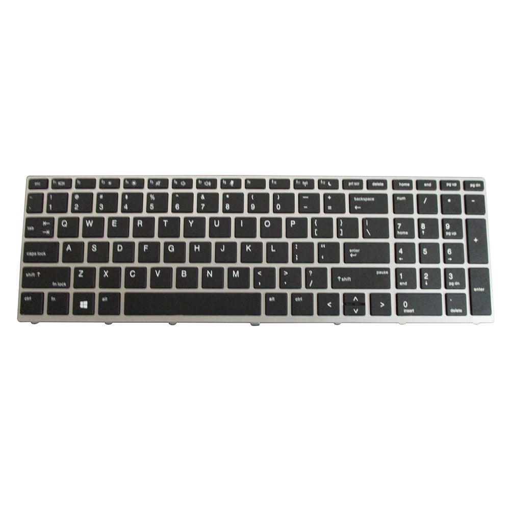Keyboard w/ Silver Frame for HP ProBook 430 G5 450 G5 455 G5 470 G5