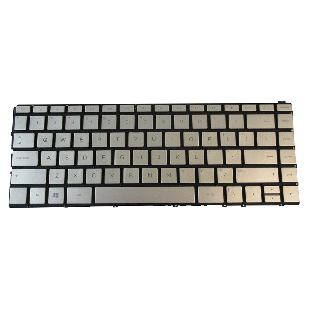 Backlit Gold Keyboard for HP Envy 13-AD Laptops