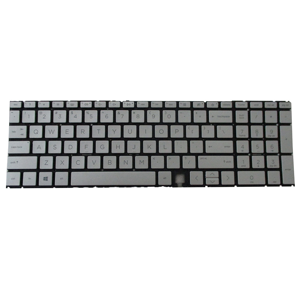 Silver Backlit Keyboard for HP ENVY 15-ED 15M-ED 15-EE 15M-EE Laptops