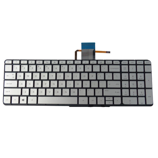 Silver Backlit Keyboard for HP ENVY 15-U 15T-U Laptops