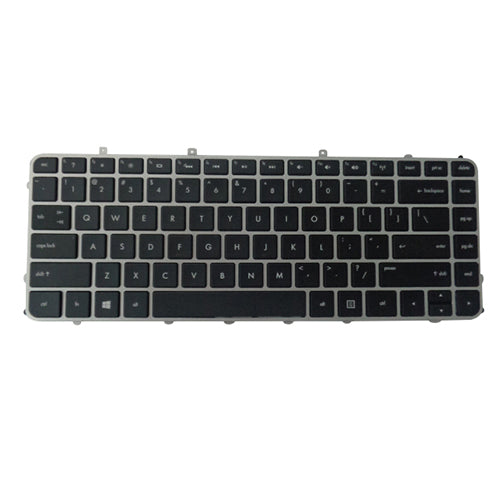 Keyboard w/ Silver Frame for HP Envy Sleekbook 4-1000 6-1000 Laptops