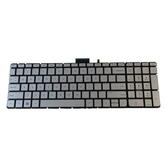 Silver Backlit Keyboard for HP Envy X360 15-AQ 15T-AQ M6-AQ Laptops