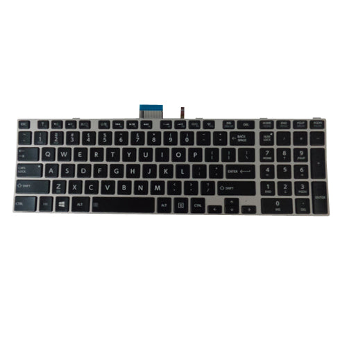 Toshiba Satellite E55-A E55T-A Laptop Silver Backlit Keyboard
