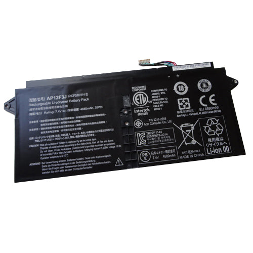 Genuine Acer Aspire S7-391 Laptop Battery AP12F3J 7.4V 4680mAh