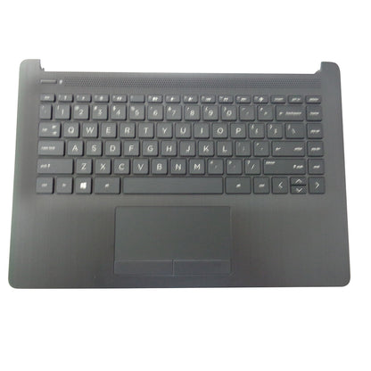 HP 14-CK 14-CM Smoke Gray Palmrest w/ Keyboard & Touchpad L23491-001
